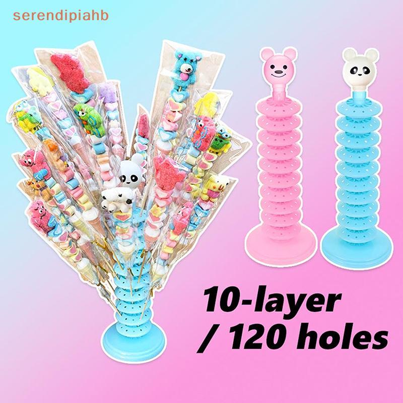 [serendipiahb] Suporte Para Pirulito De Várias Camadas Ajustável Display Ra Party Sobremesa Suer Secagem Braet Base Sti