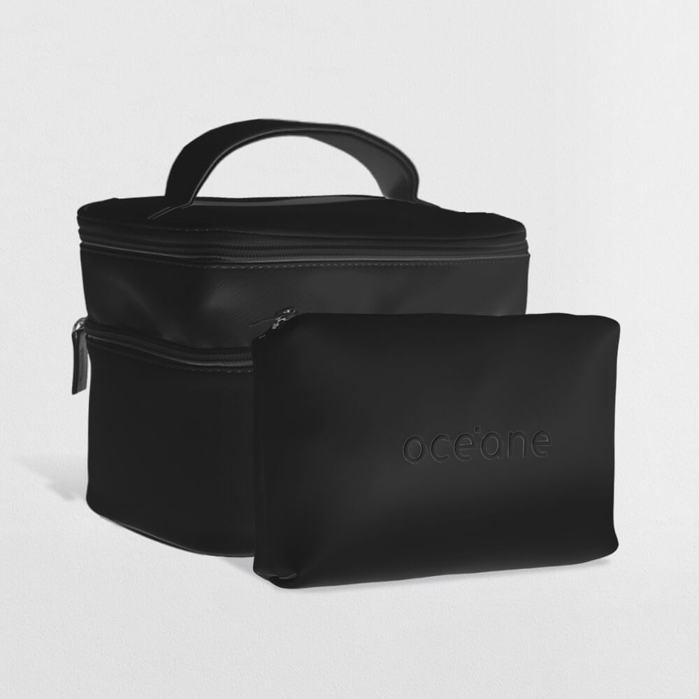 Kit Nécessaire Preto Daily Makeup + Nécessaire Preto Best Travel (2 Produtos) em Oferta na Shopee