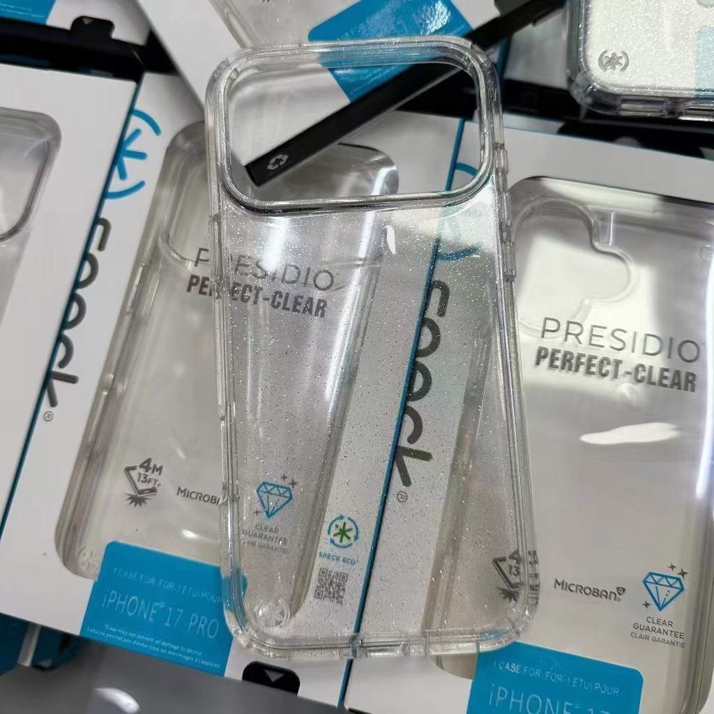 Invólucro Speck Presidio Perfect Clear Grip Series Para iPhone 17 16 15 14 13 pro max 17air 16plus Capa De Telefone Tran