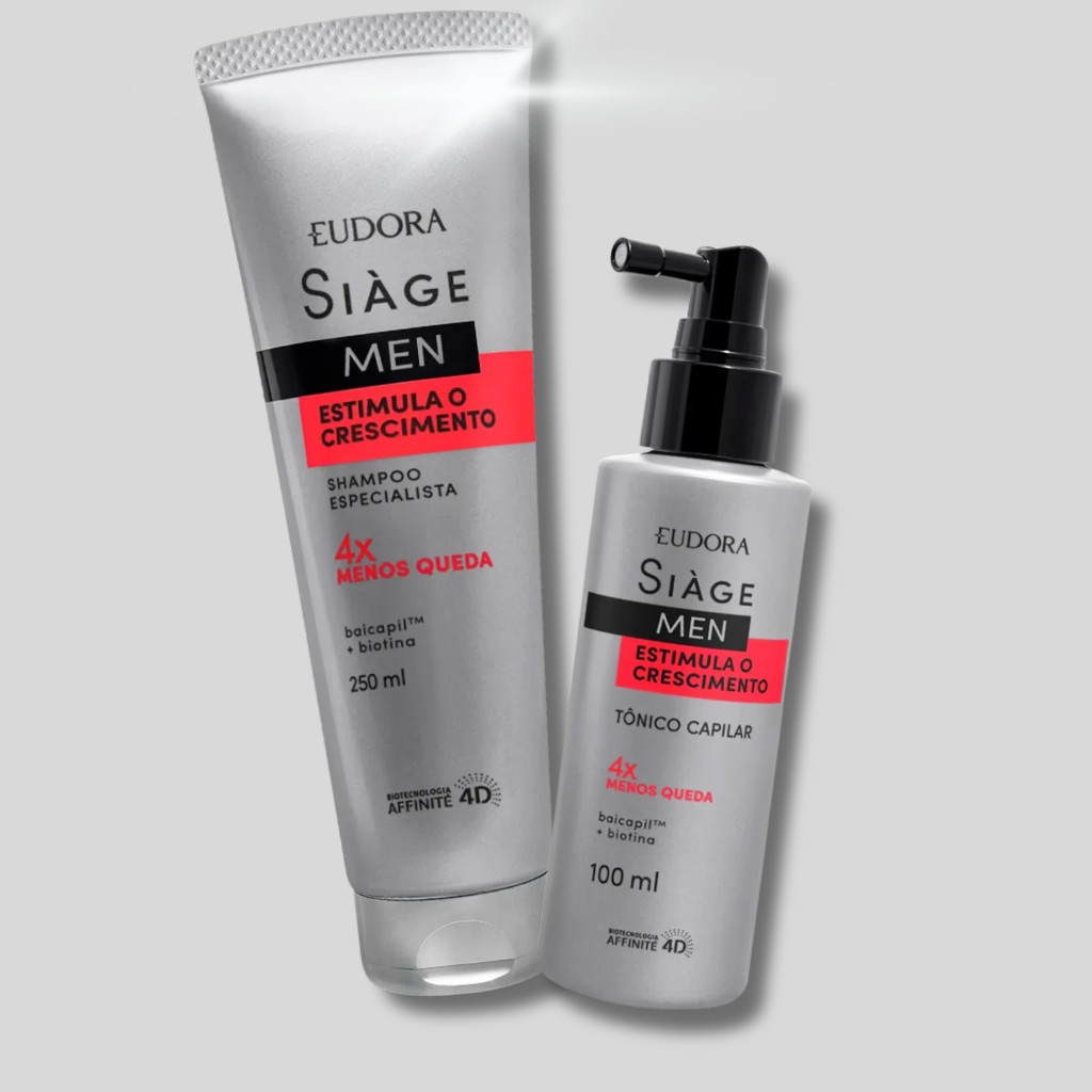 Siage Men - Estimula o Crescimento - Shampoo/Tônico em Oferta na Shopee