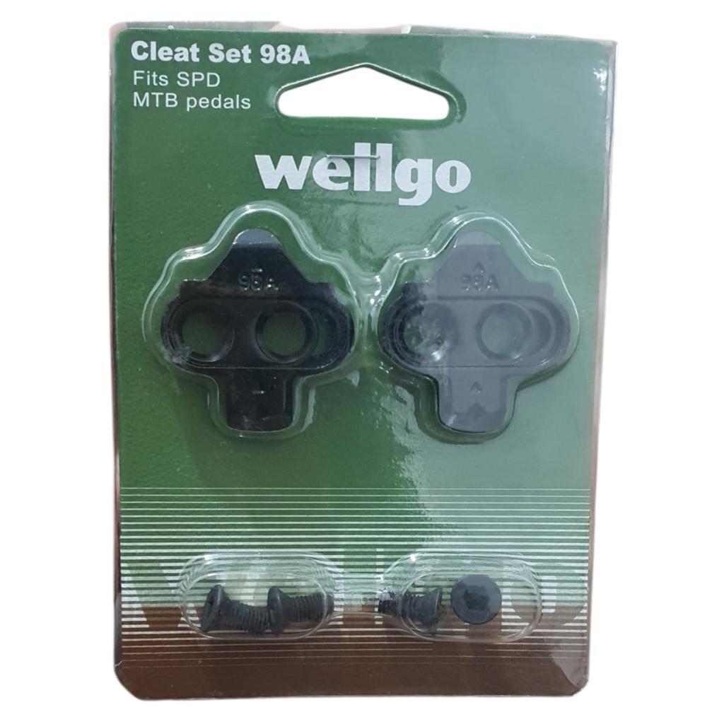 Taquinho MTB SPD Wellgo WPD‑98A Preto Pedal Clip Encaixe Ciclismo Alta Performance e Durabilidade