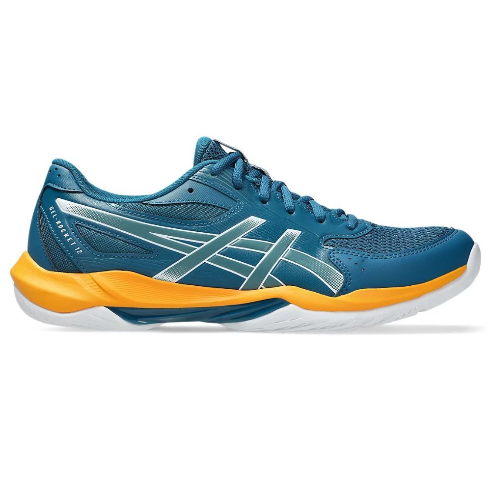 Tênis Asics Gel Rocket 12 Azul e Amarelo