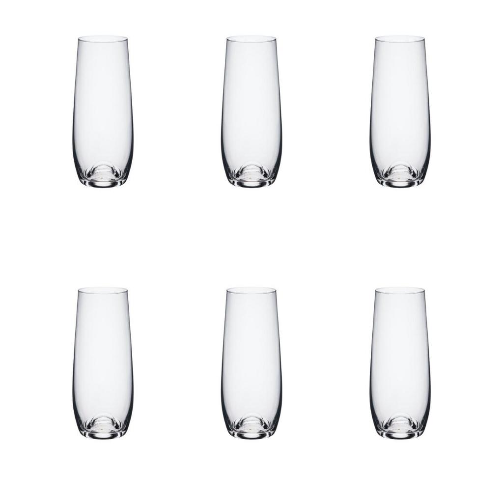 Jogo de 6 Copos de Cristal Espumante 230ml Easy Classic