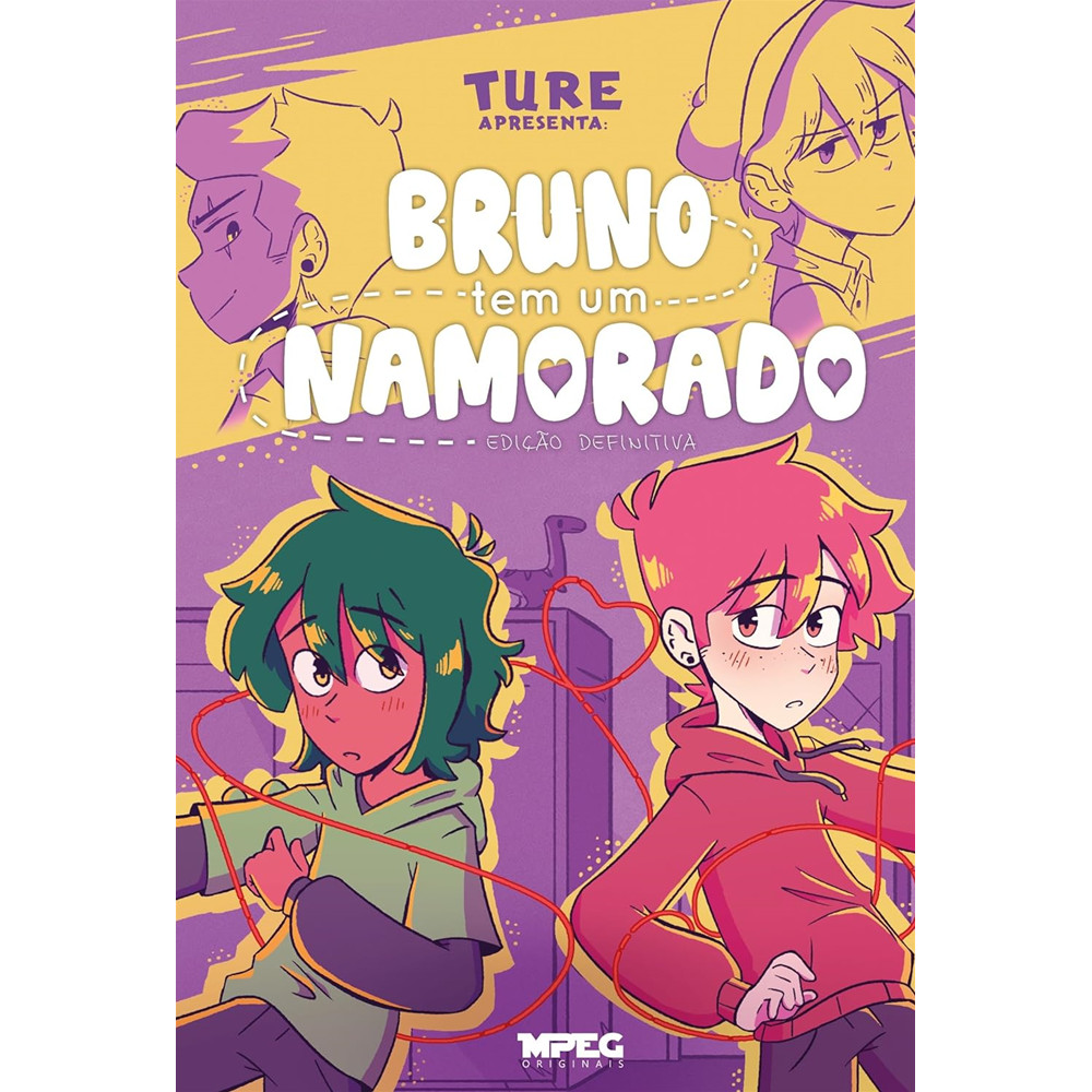 Capa do livro Mangá - Bruno Tem Um Namorado - Volume Único - Novo/Lacrado - Editora MPEG -