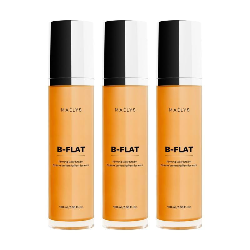 ECONOMIZE $30! Creme Firmador Abdominal 3X B-FLAT Clinicamente Comprovado da MAËLYS - para Estrias e Pele Flácida