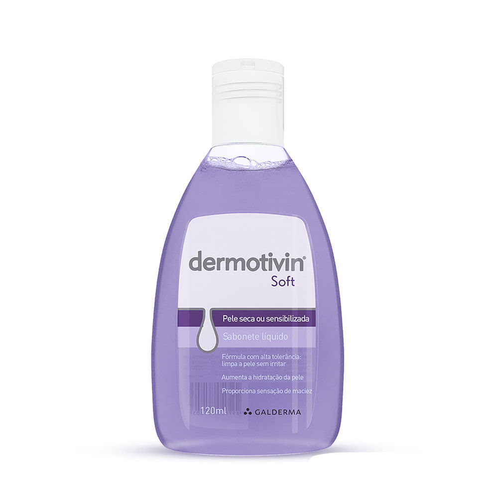 Dermotivin Soft Sabonete Líquido para Pele Seca ou Sensibilizada 120ml