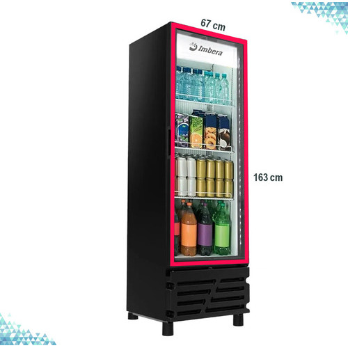 Gaxeta Borracha Expositor Imbera Vrs16 Vrs19 Ccv315 Ccv355 Porta de Vidro - 163x67cm (3063856)