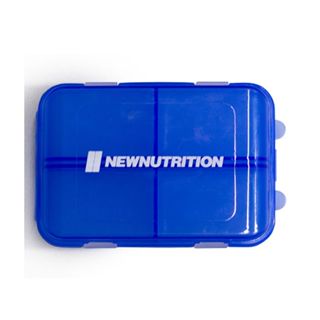 Porta Comprimido - 8 Divisorias Azul - Newnutrition em Oferta na Shopee