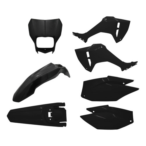Kit Plástico Roupa Crf 300f Carenagens Com Farol Trilha Amx PRETO 2025 2026 LANCAMENTO
