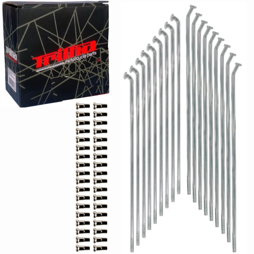 Raio Traseiro Jogo 36 Peça 4MM INOX XTZ150 CROSSER 2019-2023