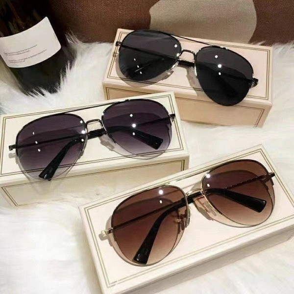 oculos de sol masculino Óculos de sol aviador masculino protetor solar óculos de sol na moda único High-End sapo óculos