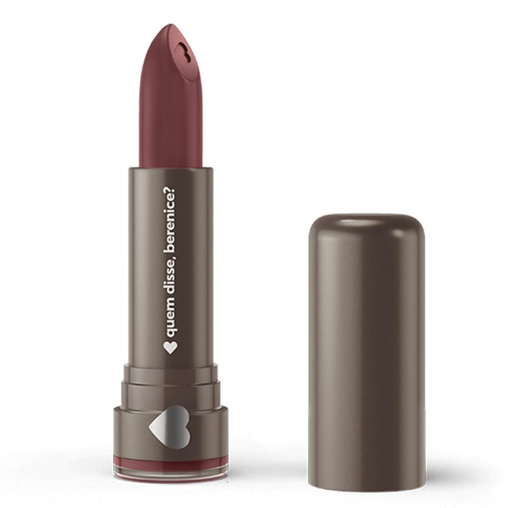 Quem disse, Berenice? Batom Mate Alta Pigmentação Bordô Castanhito 3,8g em Oferta na Shopee