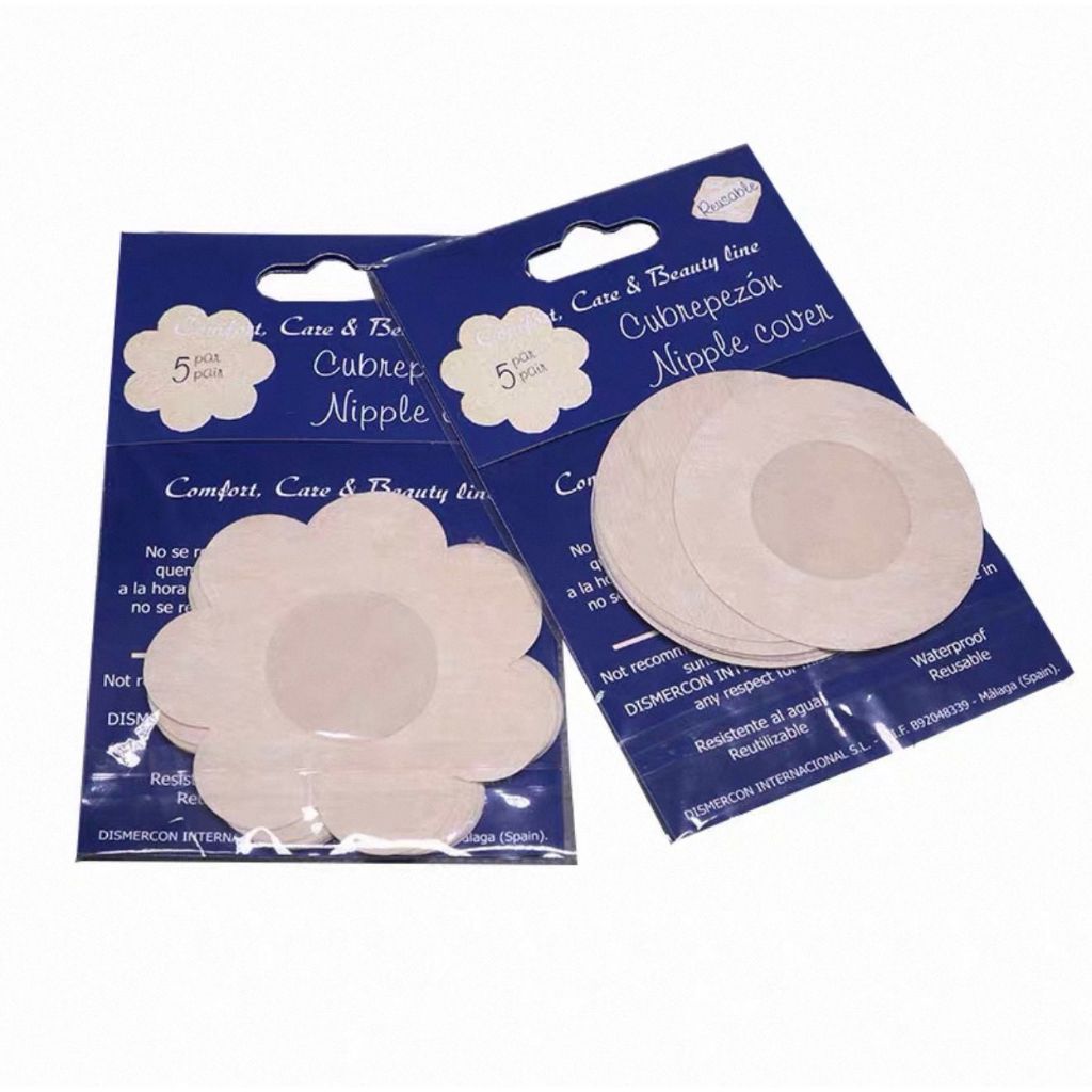 Kit Protetor de Mamilo Feminino em Silicone – Tapa Seios Invisível, Autoadesivo, Reutilizável e Confortável