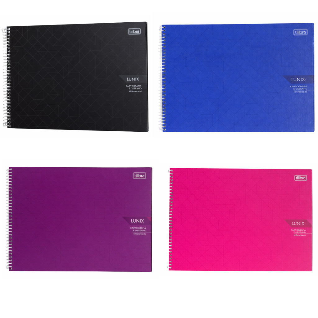 Caderno Espiral de Desenho Lunix Milimetrado 60 Folhas - Tilibra em Oferta na Shopee