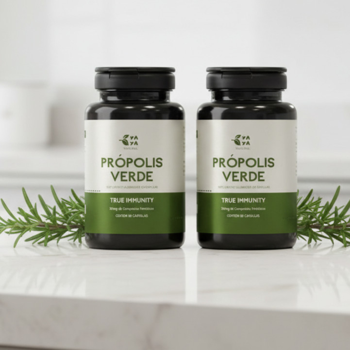 Kit 2 Própolis Verde Premium 500mg com 35mg de compostos fenólicos em capsula em Oferta na Shopee