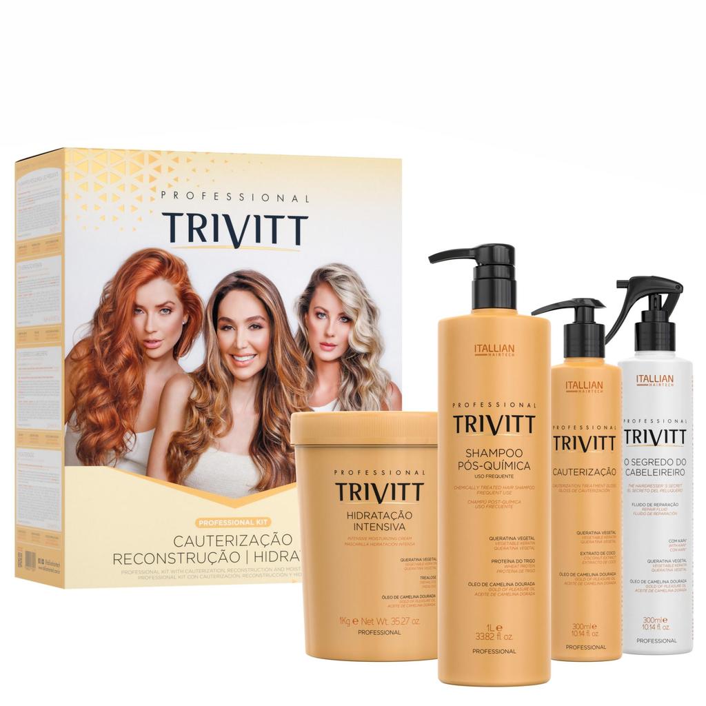 Kit Trivitt Profissional 04 Produtos - Itallian Hairtech