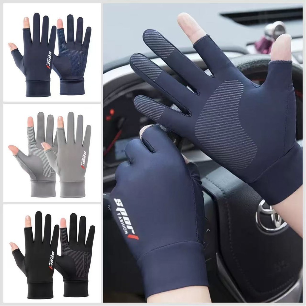 Luvas De Corrida De Motocicleta Com Proteção UV-Design Ventilado Antiderrapante Para Corridas/Comutação Em Estradas em Oferta na Shopee