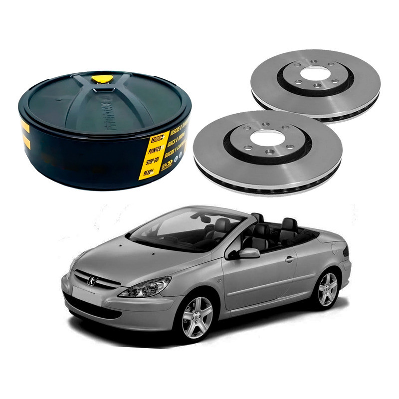 Disco Freio Dianteiro 283mm Peugeot 307 Cc 2.0 2003 A 2006