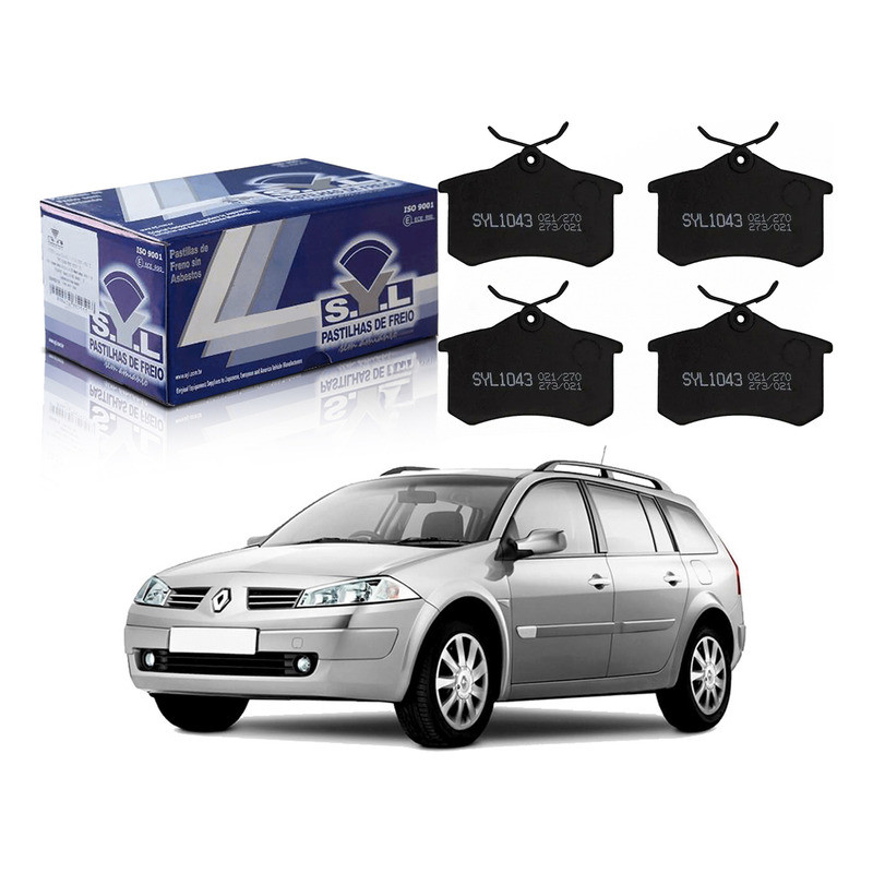 Pastilha Freio Traseiro Megane Grand Tour 1.6 2006 A 2012