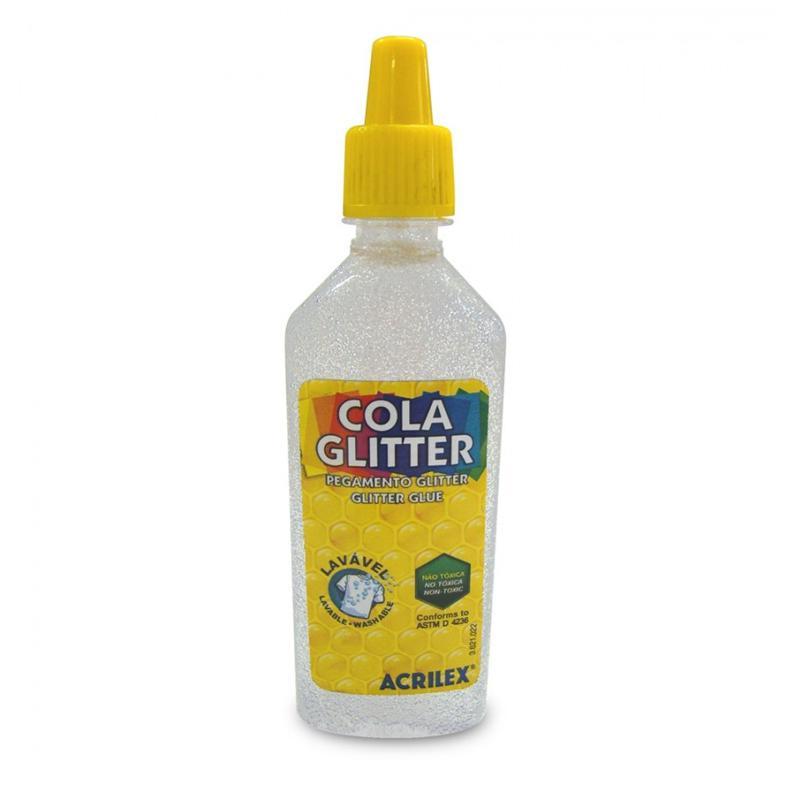 Cola glitter 23g cristal 209 Acrilex em Oferta na Shopee