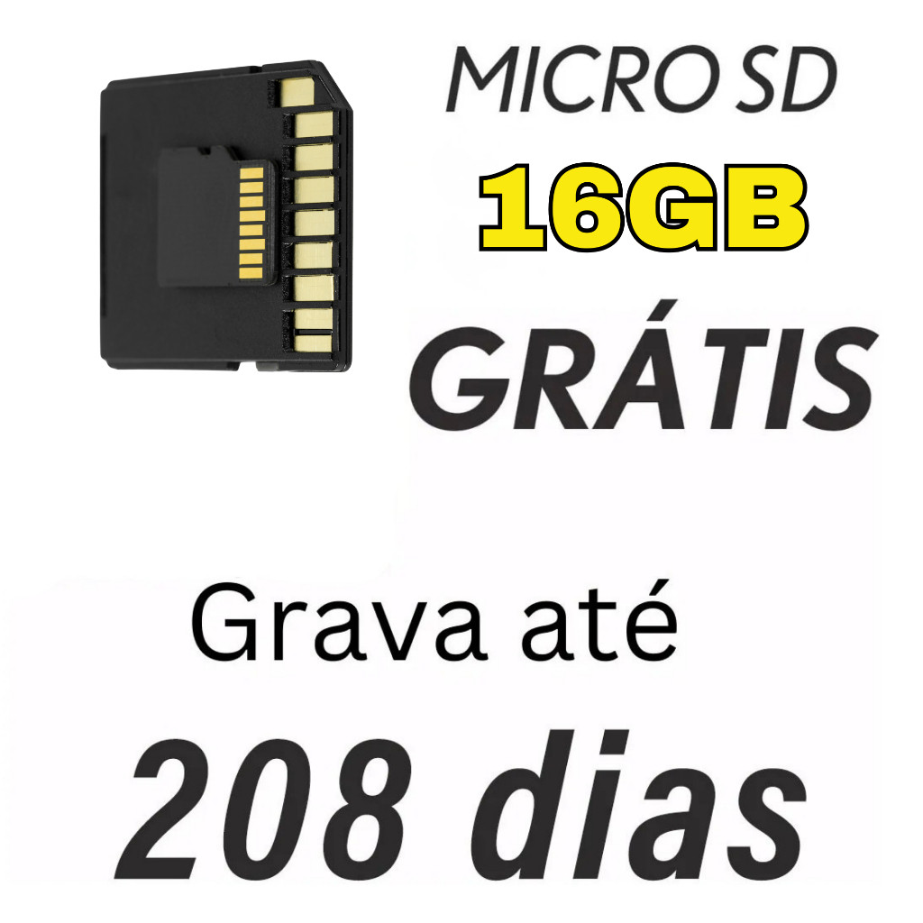 Camera Ip 3 Antenas Wifi Wireless 3° Geração Visão Noturna + MICROSD 16GB — foto 2