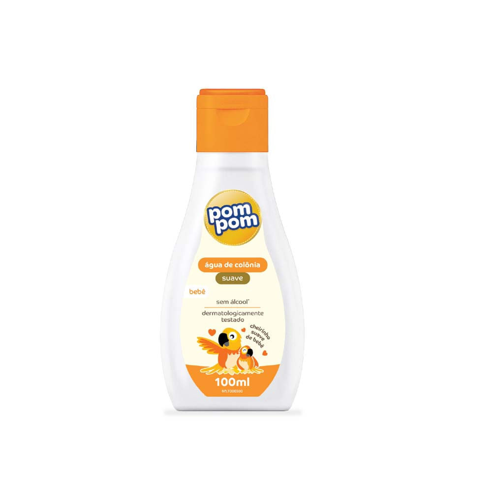 Água de Colônia Infantil Pom Pom Cheiro Suave de Bebê Zero Álcool 100ml em Oferta na Shopee