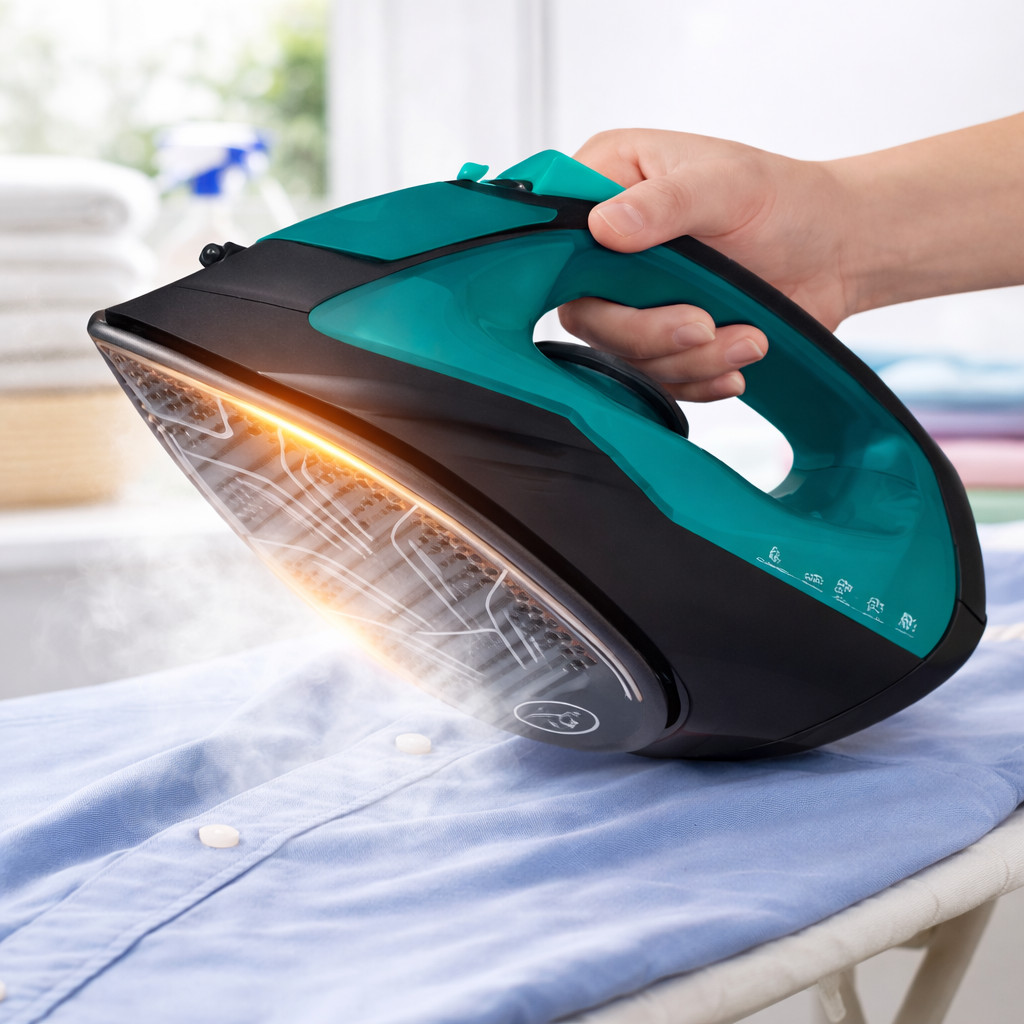 Ferro de Passar Roupas Vapor Contínuo Alta Potência para Algodão Linho Seda e Poliéster 110V 220V ON-PR908 em Oferta na Shopee