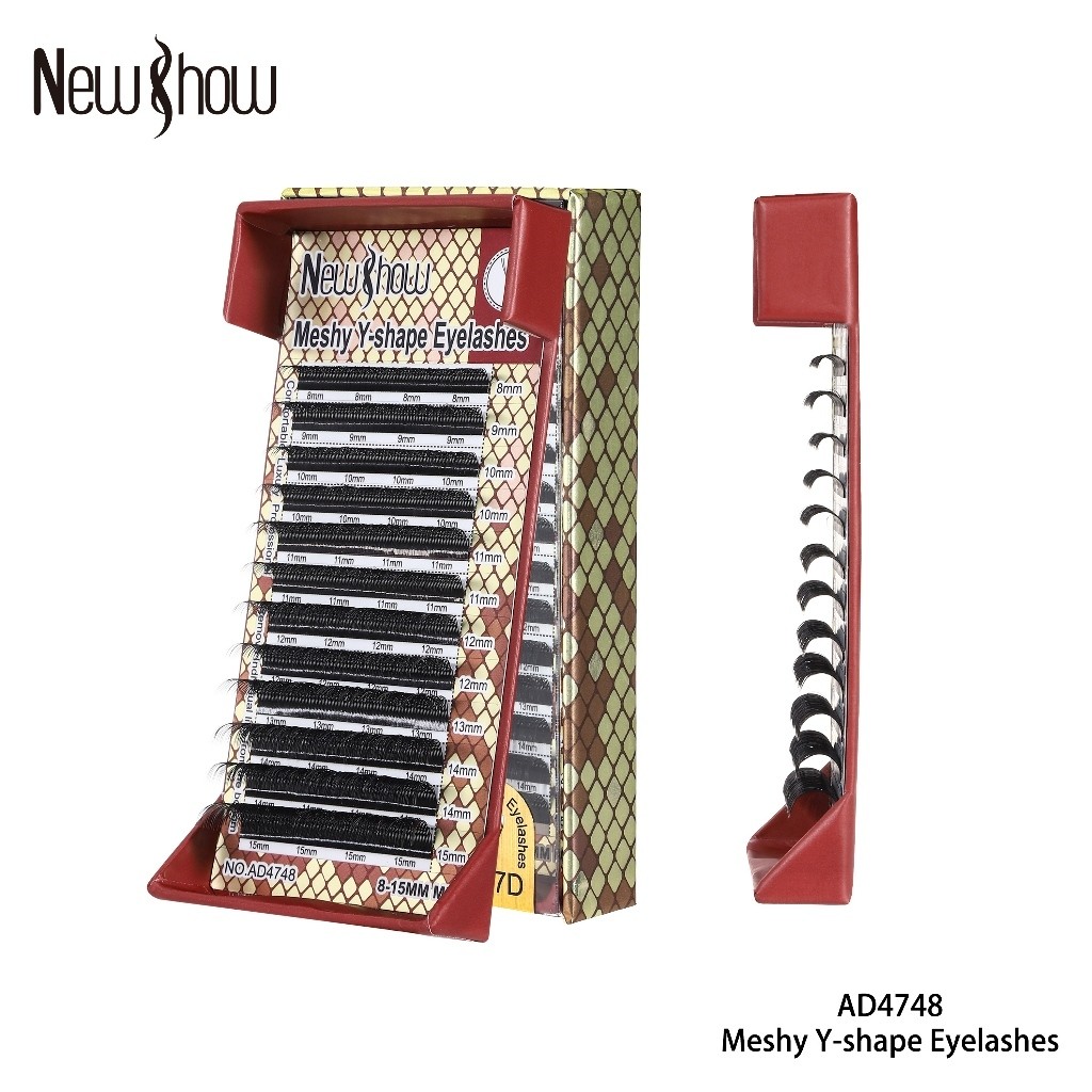 New Show Cílios  YY/YY2.0/L Extensão De Postiços Alongamento Novidade Volume Maquiagem Híbrida (12 Fileiras/Bandeja) em Oferta na Shopee