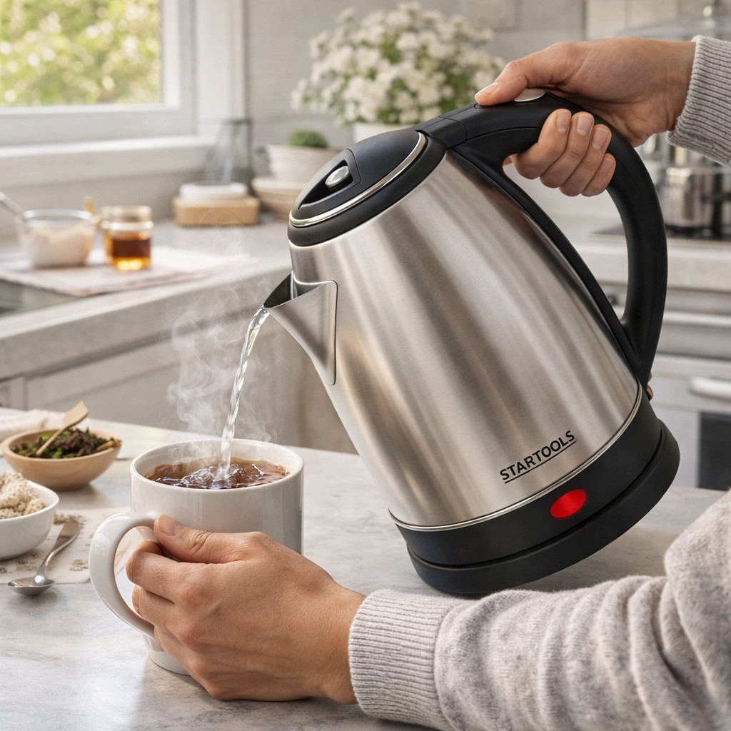 Chaleira Elétrica Inox 2l 1000w Cor Cinza