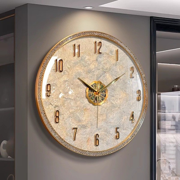 relogio de parede cozinha relogio de parede grande relogio de parede Relógio de parede leve e luxuoso, 2025, novo estilo