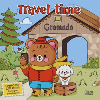 Livro Travel time - Livro de colorir em Oferta na Shopee