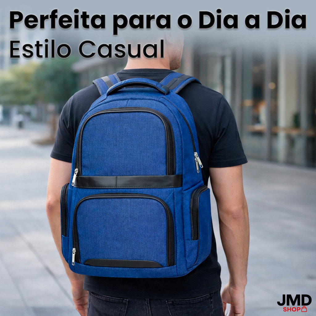 Mochila para Notebook com Design Moderno e Conectividade USB