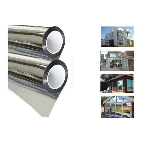 Película Insulfilm Prata Espelhada 1,52 X 1,00 Residencial Prateado