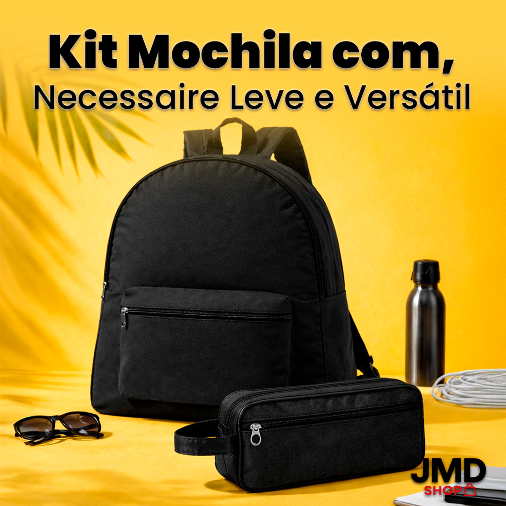Mochila com Necessaire Inclusa Ideal para Trabalho Estudos Passeios e Viagens