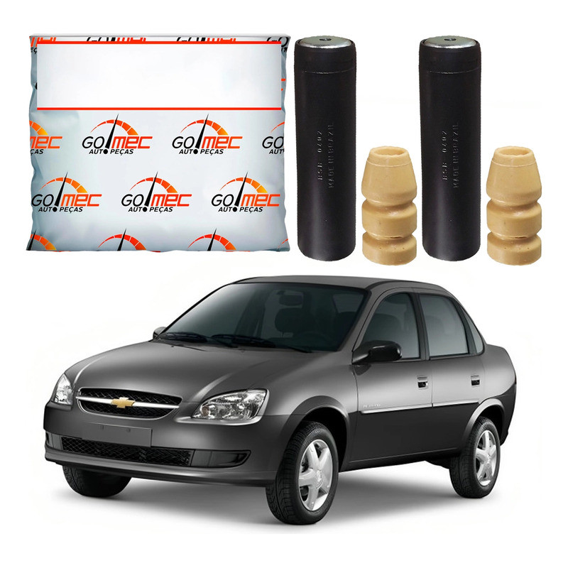 Kit Batente Traseiro Corsa Classic 1.0 2011 A 2016