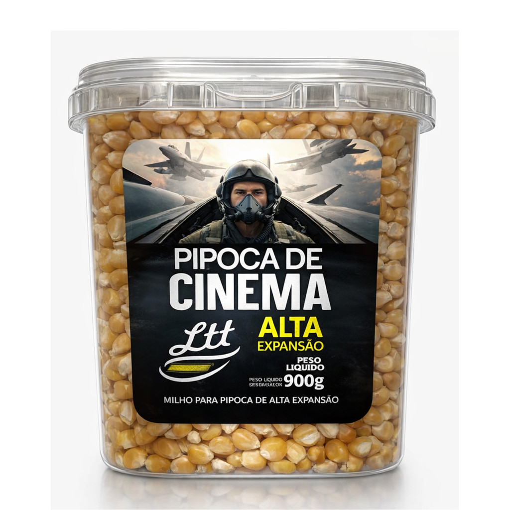 Milho de Pipoca de Cinema Premium Alta Expansão Pote 900g - Mais Tempero Oficial