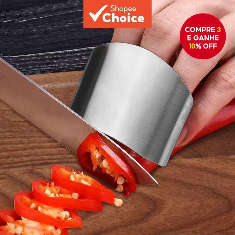 Protetor De Dedo De Aço Inoxidável Ferramenta De Cozinha Multifuncional Para Iniciantes Mão Anti-Corte em Oferta na Shopee