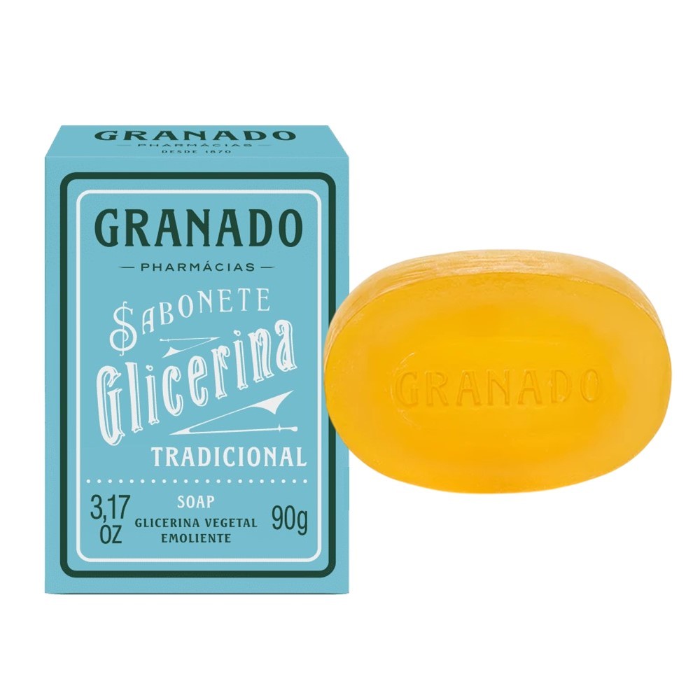 Sabonete Phebo Granado Glicerina Tradicional Vegetal Natural Emoliente em Barra 100g