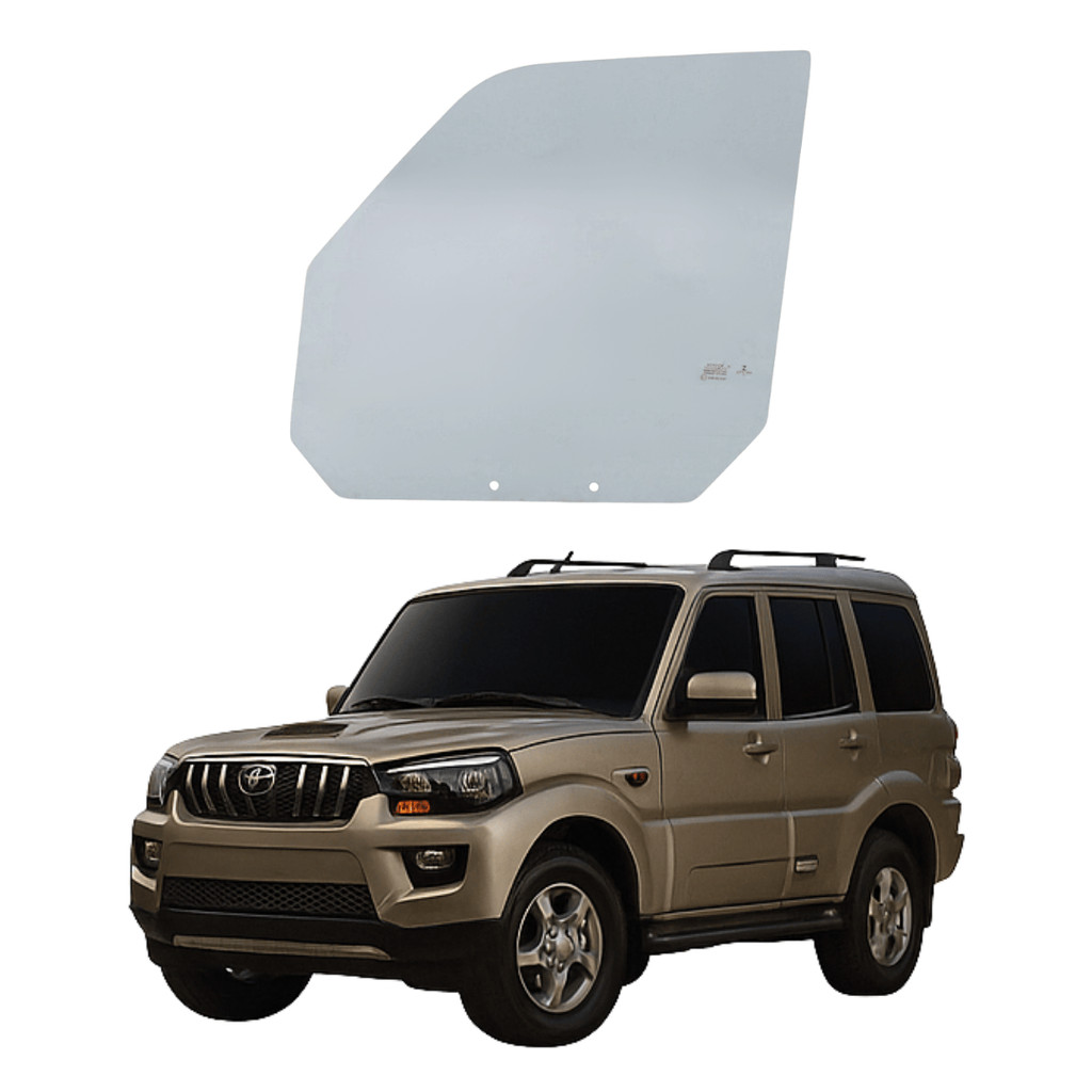 VIDRO PORTA DIANTEIRA ESQUERDA MAHINDRA SCORPIO / JIPE FULL / PICK-UP