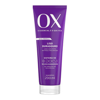 Shampoo OX  Liso Duradouro 200ML em Oferta na Shopee