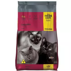 Ração Hercosul Three Cats Original Para Gatos Castrados, Carne 10,1kg