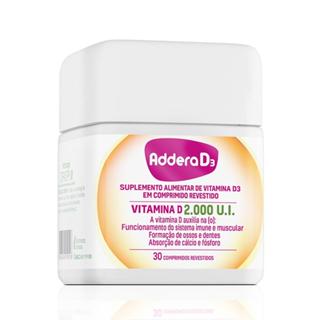Vitamina D Addera D3 2.000 UI 30 Comprimidos em Oferta na Shopee