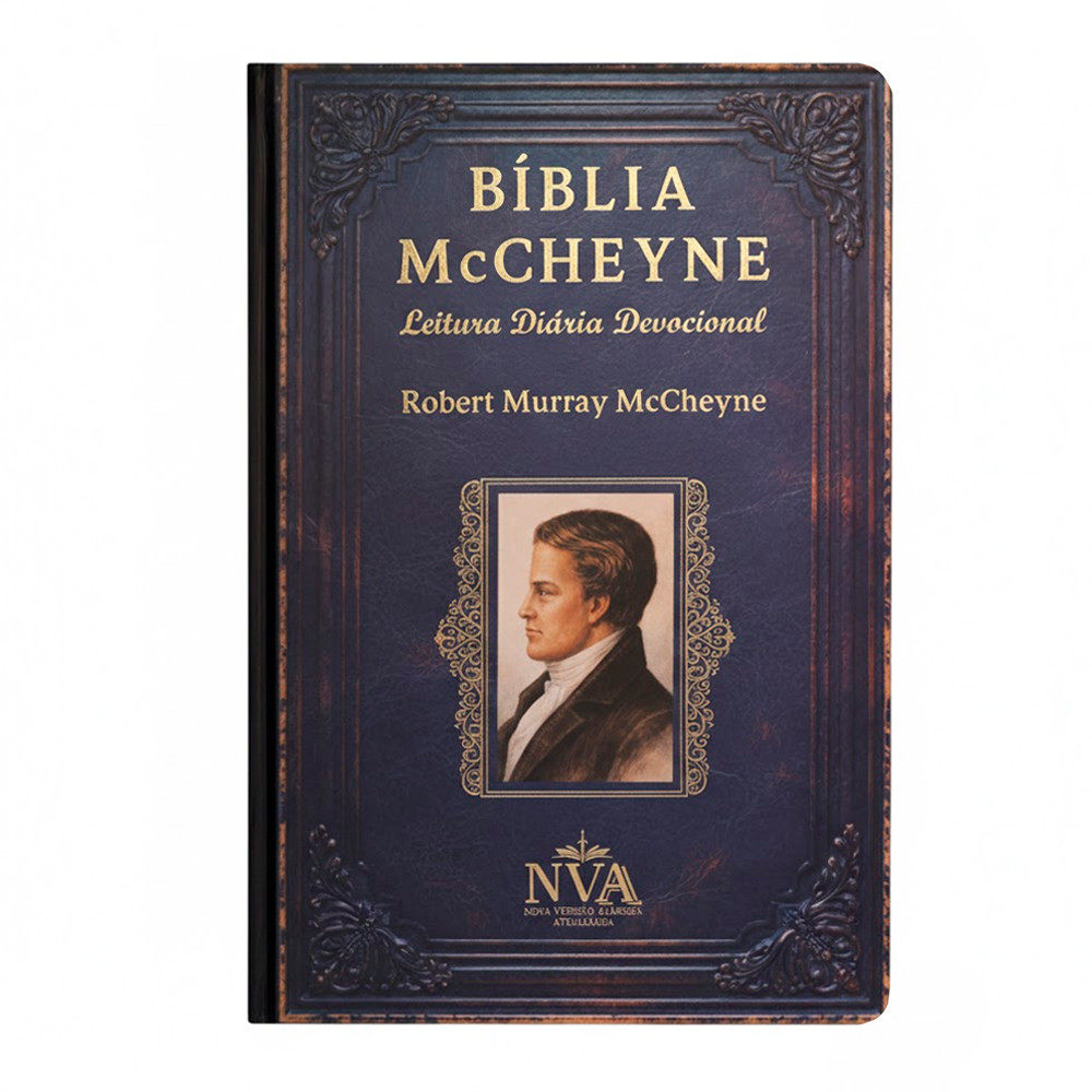 Bíblia McCheyne | NVA | Leitura Diária Devocional | Full Collor | Capa Dura Vintage  Azul