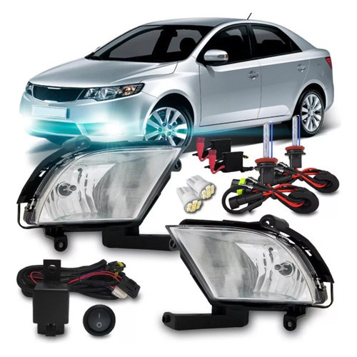 Kit Farol Milha Cerato 2009 2010 2011 2012 + Xênon H27 8k