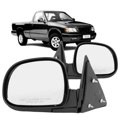 Retrovisor S10 1995 A 2011 Fixo Preto Liso