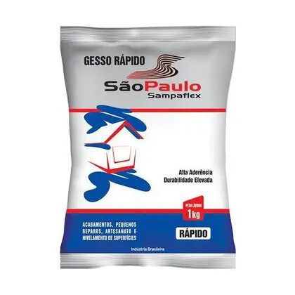 Gesso Estuque 1kg em Oferta na Shopee