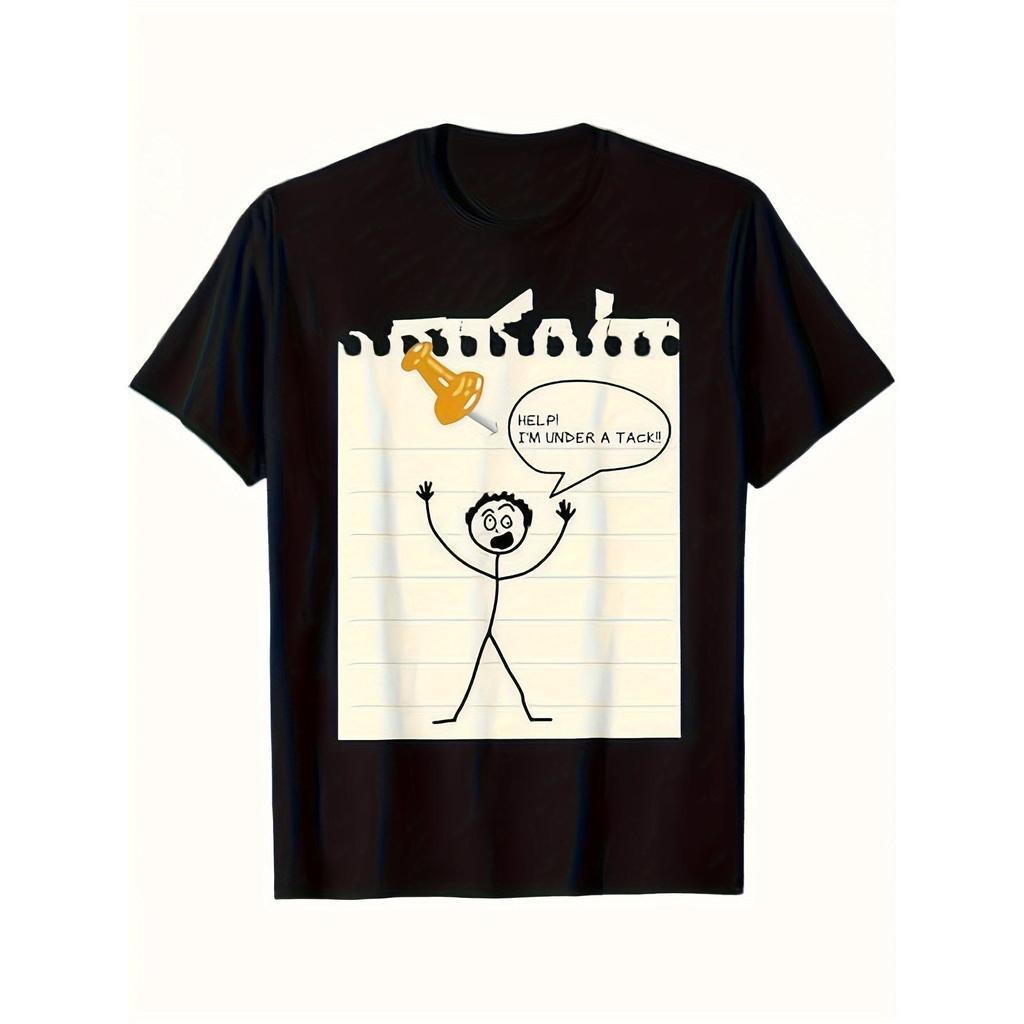 Camiseta Engra?ada da Temporada de Impostos - Socorro, Estou Sob um Boneco de Palito de Impostos & Design de Calculadora