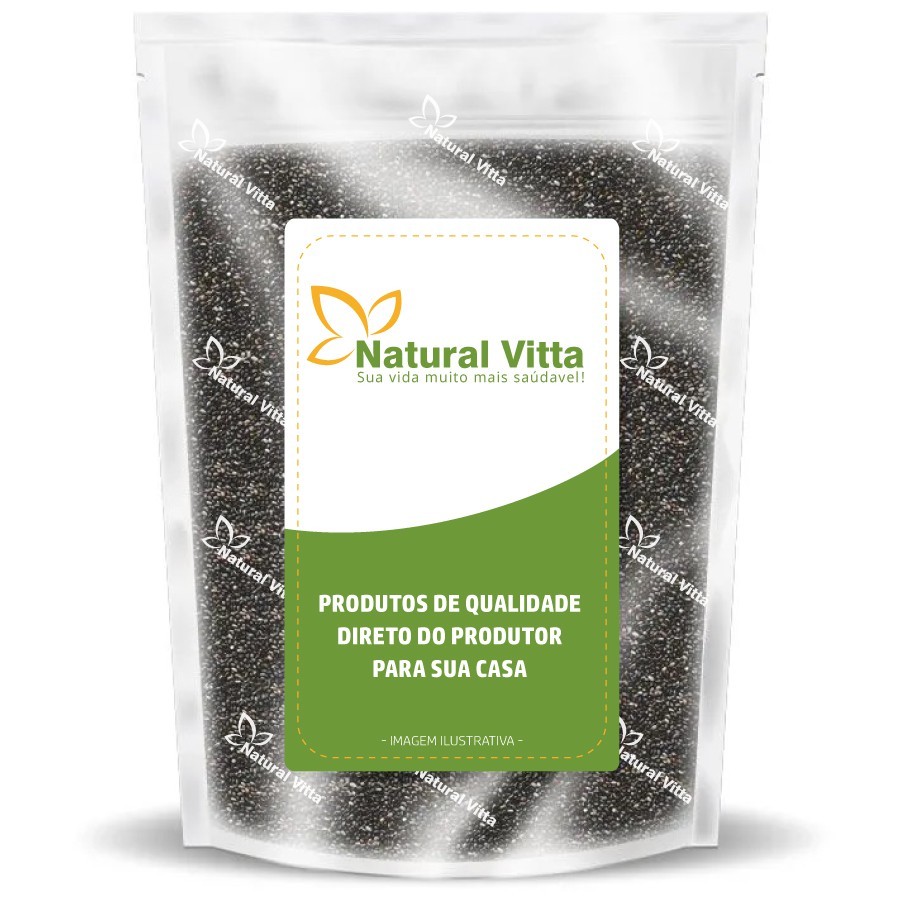 Semente de Chia Pura Natural Vitta - 1kg em Oferta na Shopee