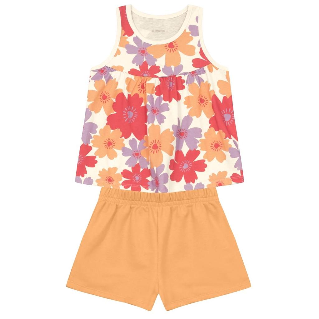 Conjunto infantil menina em malha Brandili em Oferta na Shopee