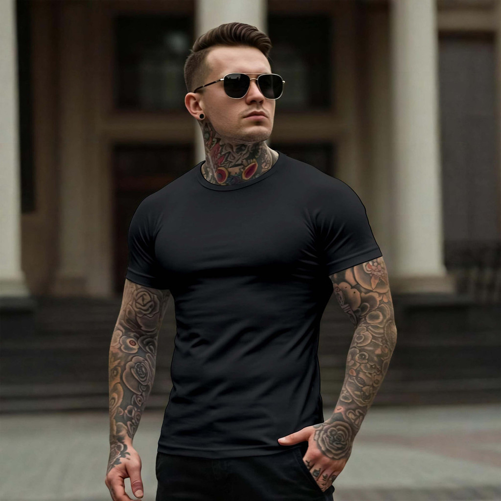 Camiseta Dry Fit Masculina Proteção UV Poliamida Esportiva Academia Corrida Fitness Casual Durável